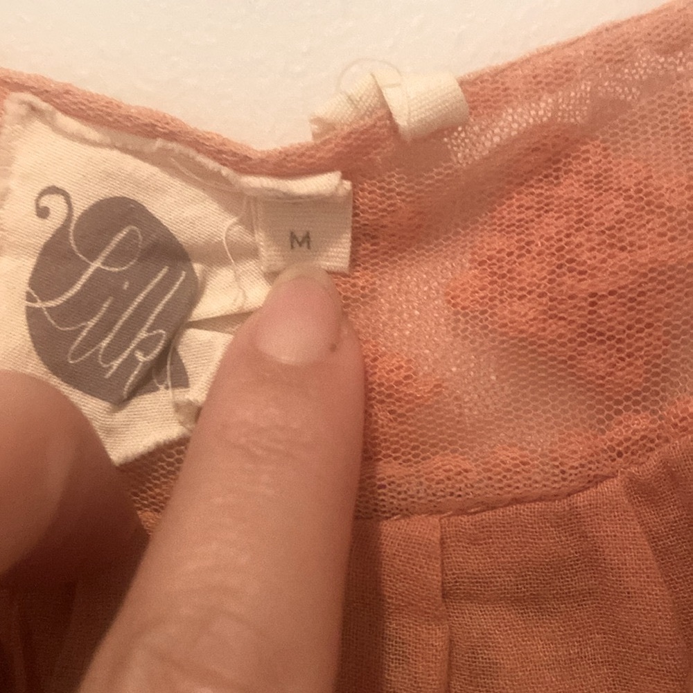 Anthropologie Paisley Tank Top in Pink and Brown - Picture 7 of 8